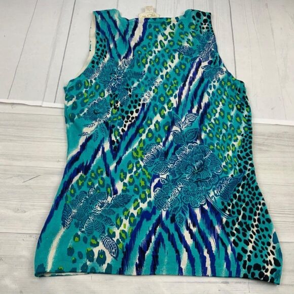 Cache Multi-Color Knot Top. Sz S - Picture 3 of 5